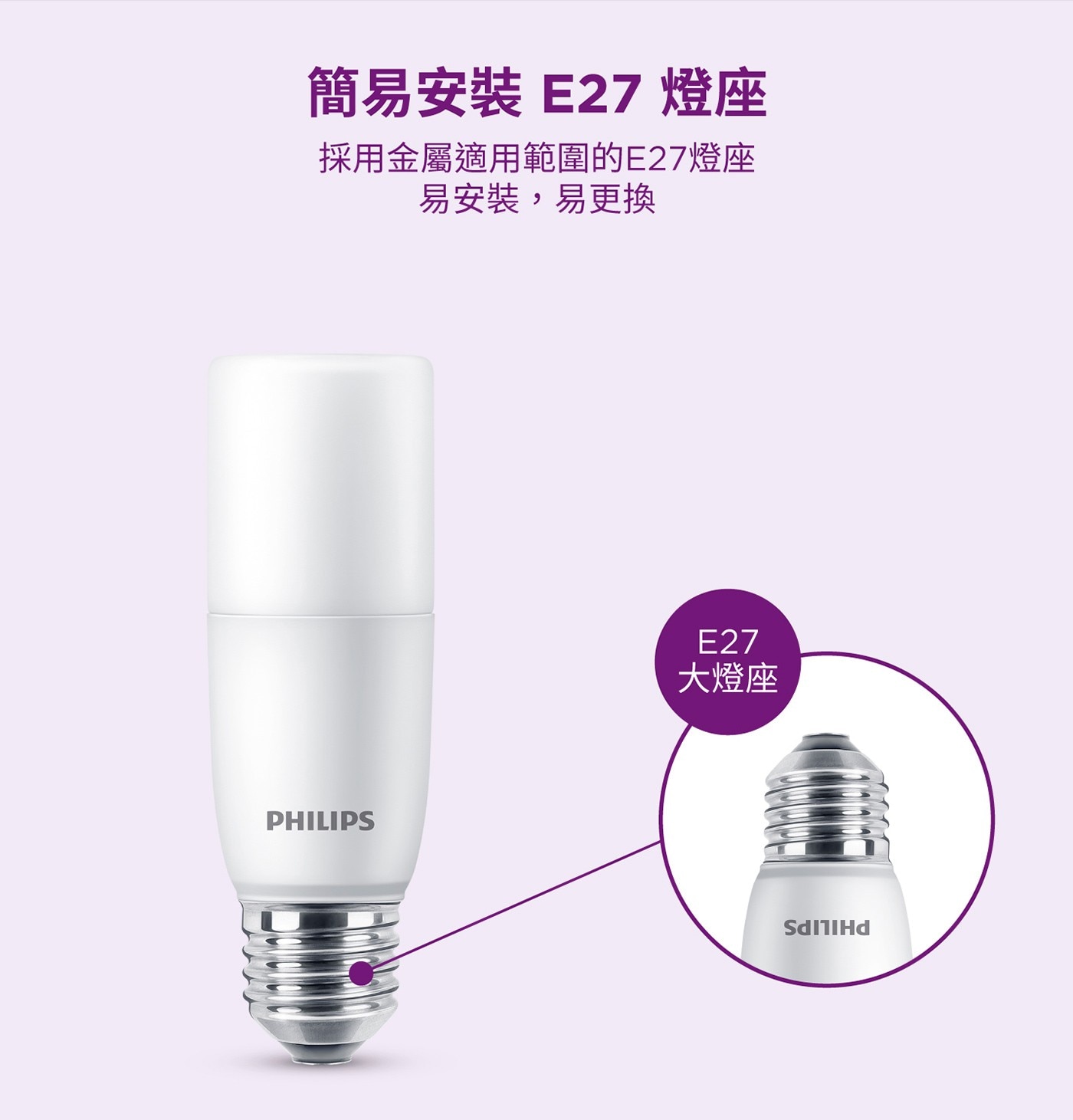 飛利浦 LED Stick 雪糕燈泡 11W 真彩版 8入，高演色性還原色彩CRI ≥ 90