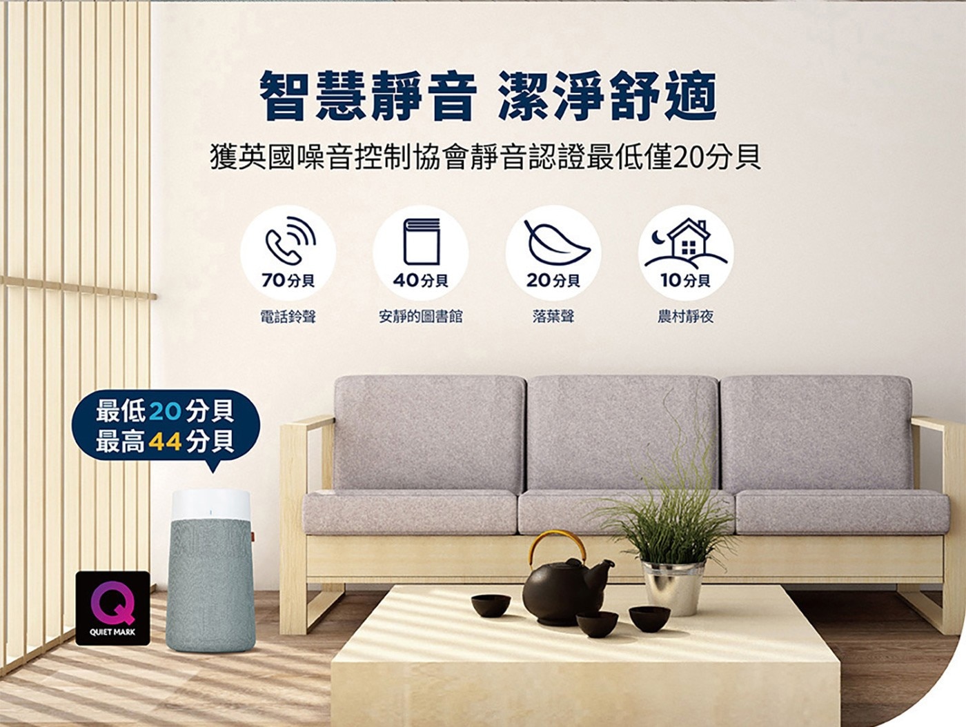 Blueair 空氣清淨機 2入組 #Blue Mini Max，桌上型迷你空氣清淨機，Blueair的HEPASilent™技術，雙軌過濾系統，PM0.1 濾除率 99.9%。