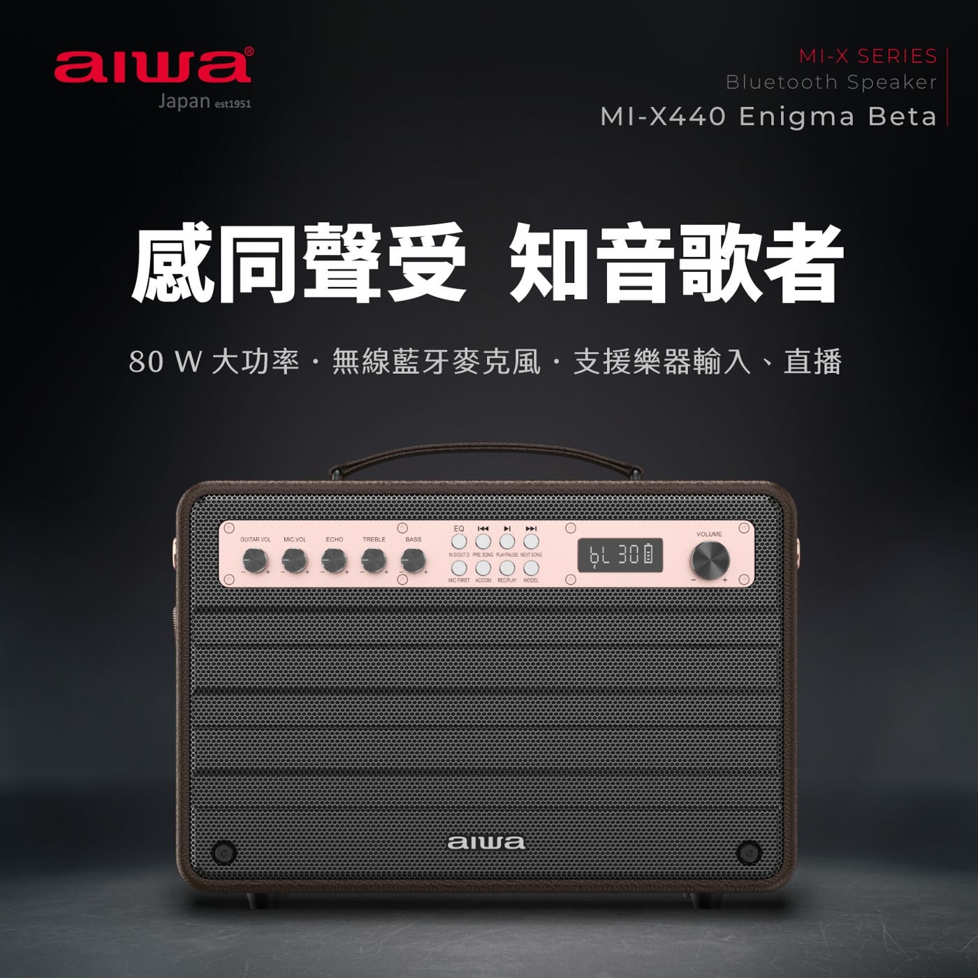 Aiwa K歌藍芽音響 MI-X440