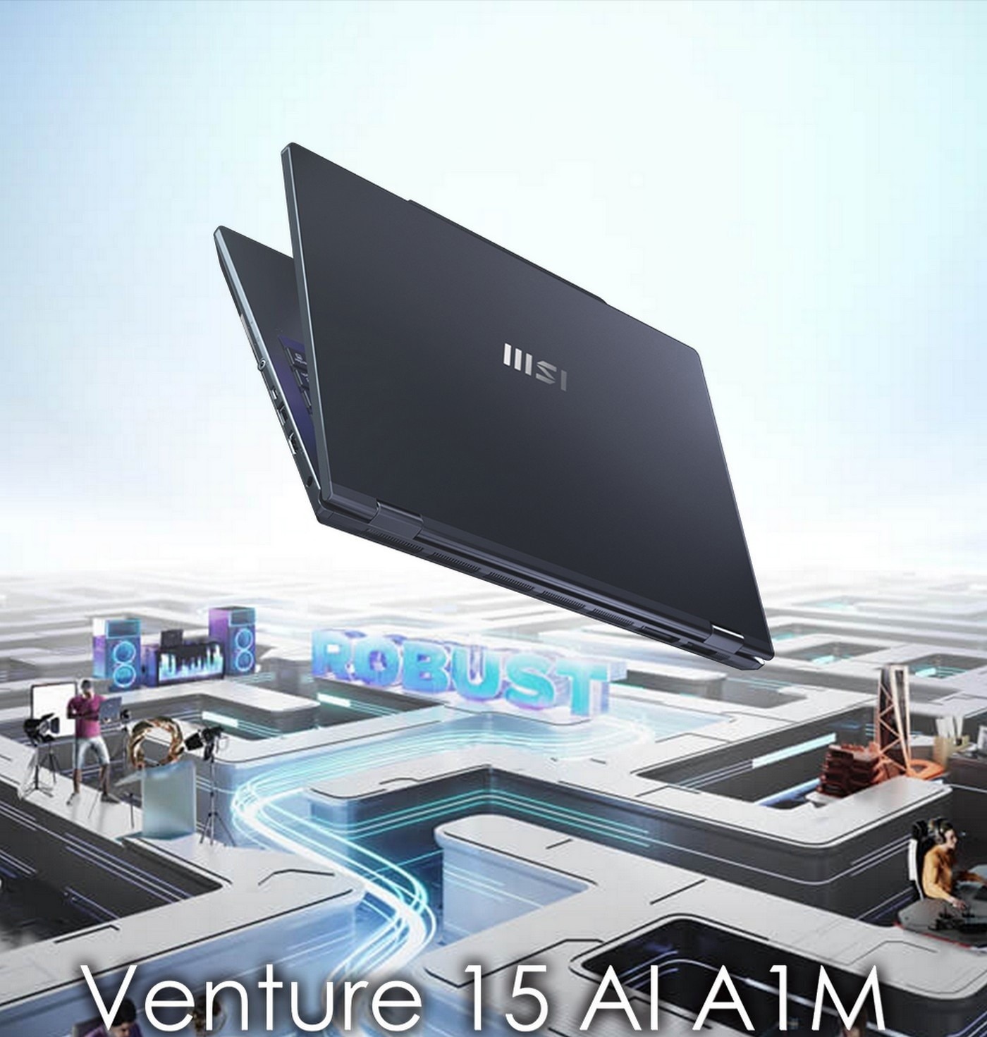 MSI Venture 15 AI 15.6吋 Copilot + PC AI 筆電 A1MG-008TW，處理器：Intel® Core™ Ultra 7 processor 155H，記憶體：DDR5 16GB(5600MHz)，硬碟：1TB NVMe PCIe Gen4  SSD ，顯示晶片：Intel® Arc Graphics。