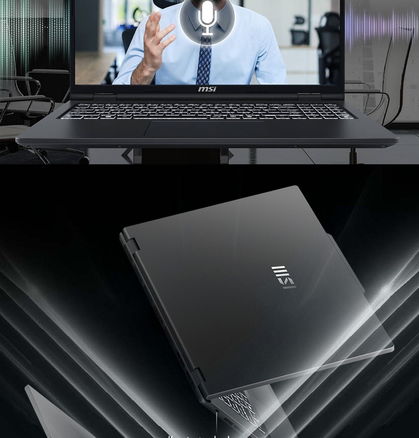MSI VenturePro 17 AI A1V Copilot+ PC 17.3吋 AI 電競筆電 EG-012TW 其他特色：可180度開合 / Wi-Fi 6E / AI抗噪