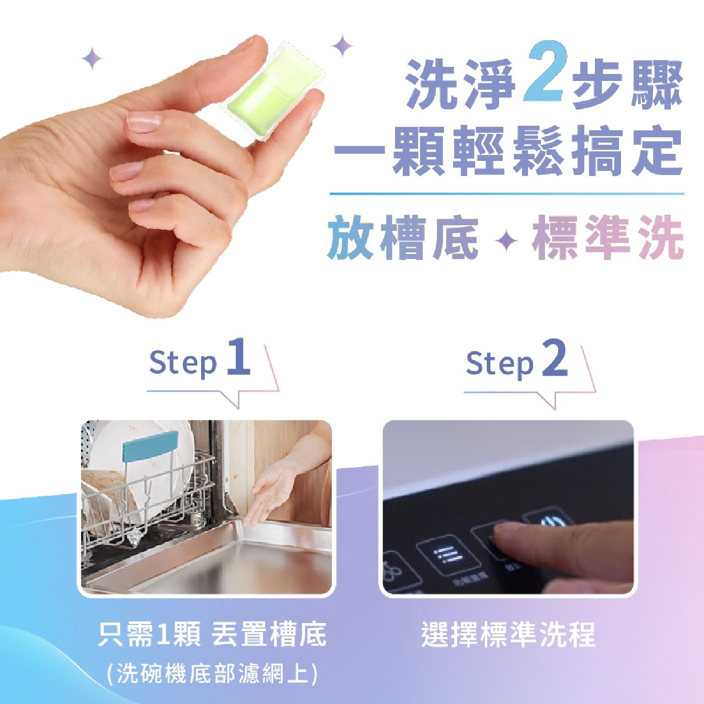 清淨海 全效洗碗膠囊外層水溶膜易於溶解
