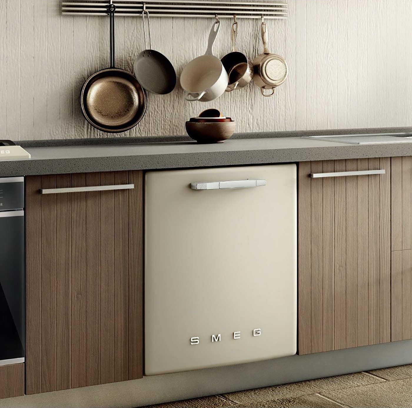 SMEG 高熱壓旋風烤箱 + SMEG 嵌入式洗碗機 組合自動加熱系統內建自動加熱系統，可快速加溫並可設置不同水溫（38℃ ~ 70℃），搭配行星式高壓沖洗，針對較油膩的碗盤，可選用高溫殺菌和高壓水柱。