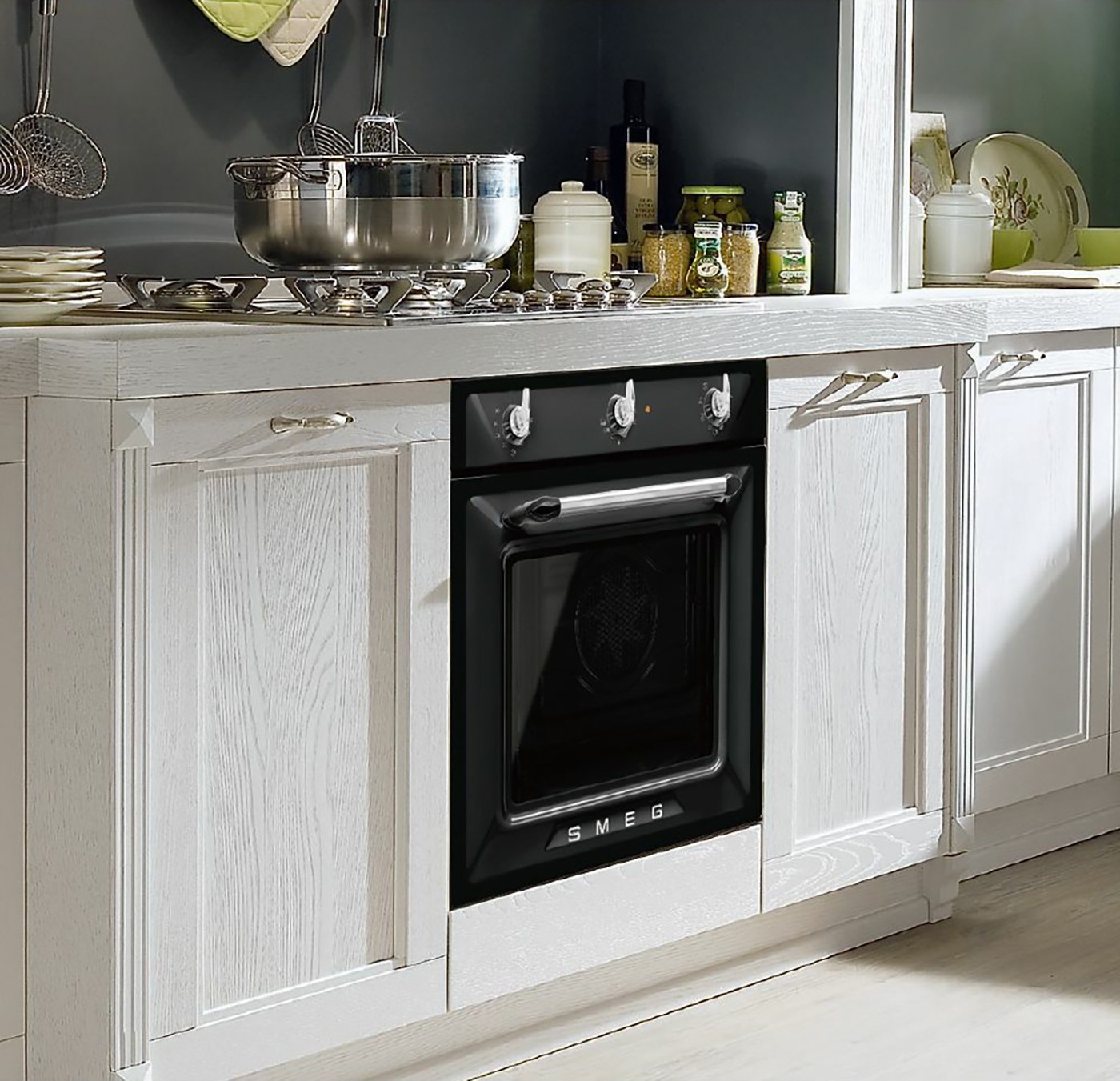SMEG 高熱壓旋風烤箱 + SMEG 嵌入式洗碗機 組合超大70L容量