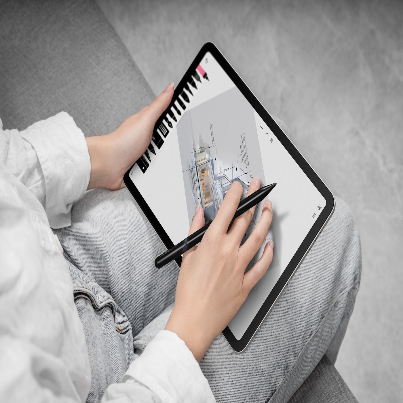 MAGEASY EasyPaper Note類紙膜書寫款抗藍光保護貼1. 摩擦阻尼感接近真實紙張與鉛筆的書寫感受