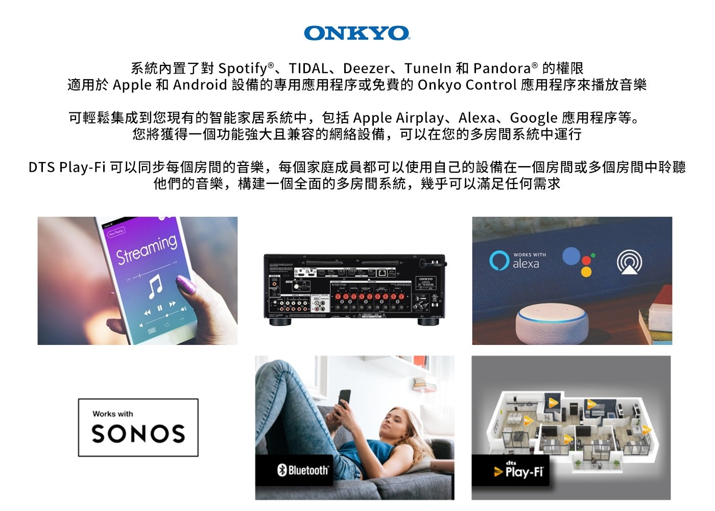ONKYO ELAC 五聲道家庭劇院組合 TXNR6100.DF62.DC52.DB52