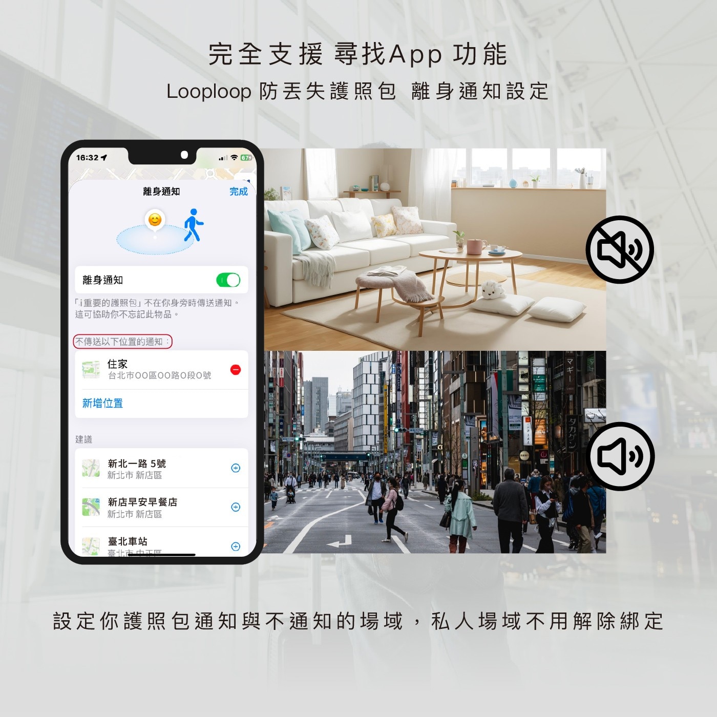 Looploop Tag 全球定位 防丟失護照包 PT-10，100% 皮革製成，果MFi認證產品，丟失，全球定位功能，蘋果Find My平台，OS設備自動推播訊息。