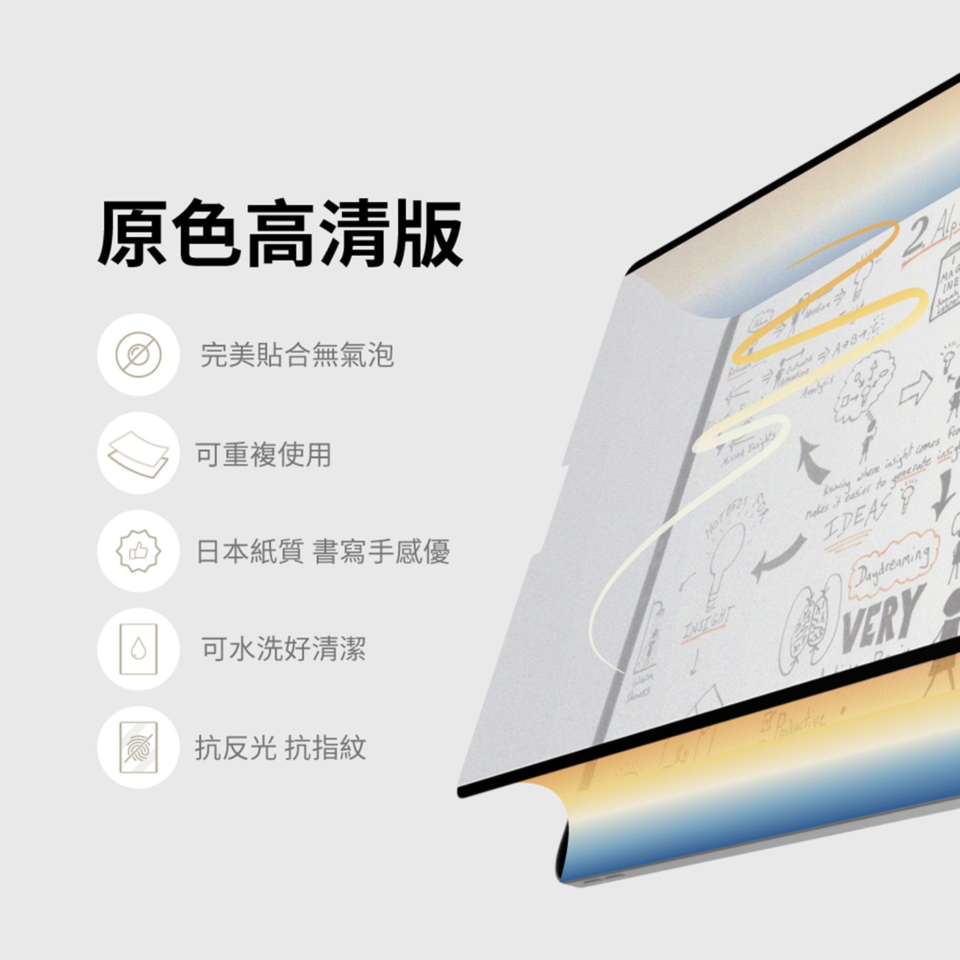 eiP 奈米2膜 iPad類紙膜 原彩版 iPad Pro M4 13″