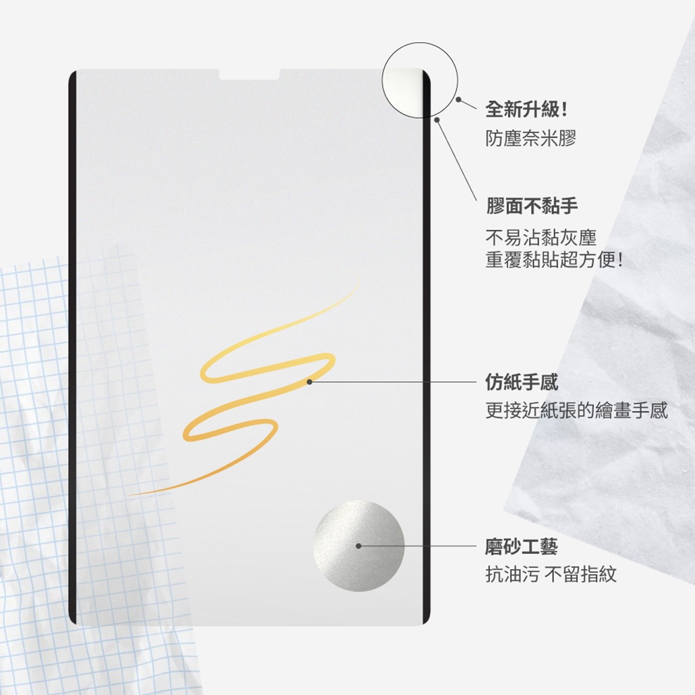 eiP 奈米2膜 iPad類紙膜 原彩版 iPad Pro M4 13″