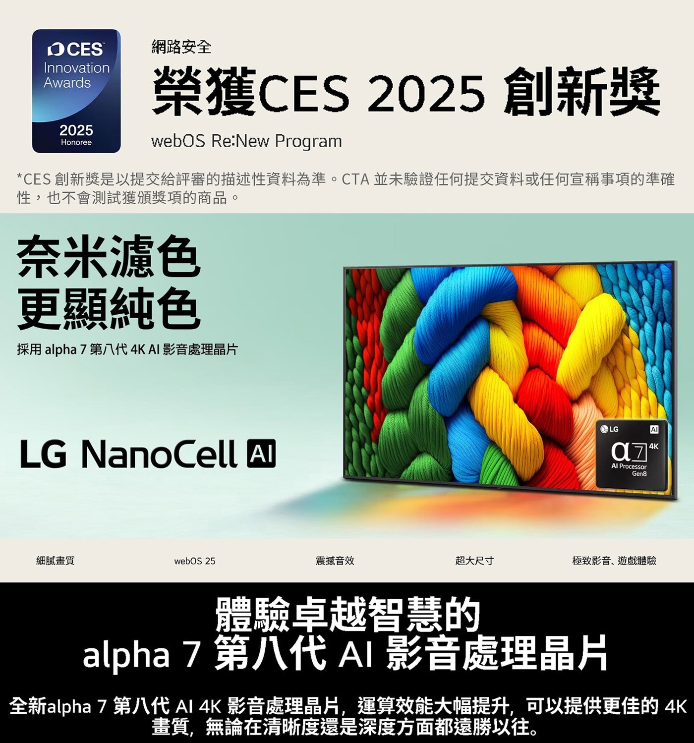 LG 55吋Nanocell 一奈米 AI 4K 智慧顯示器