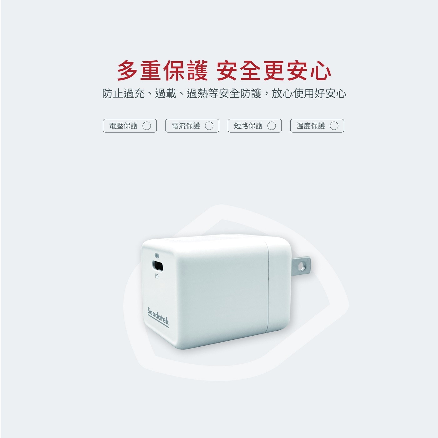 Soodatek GaN 氮化鎵 PD 30W 高速充電器 3入 SGHC1-PC30WT