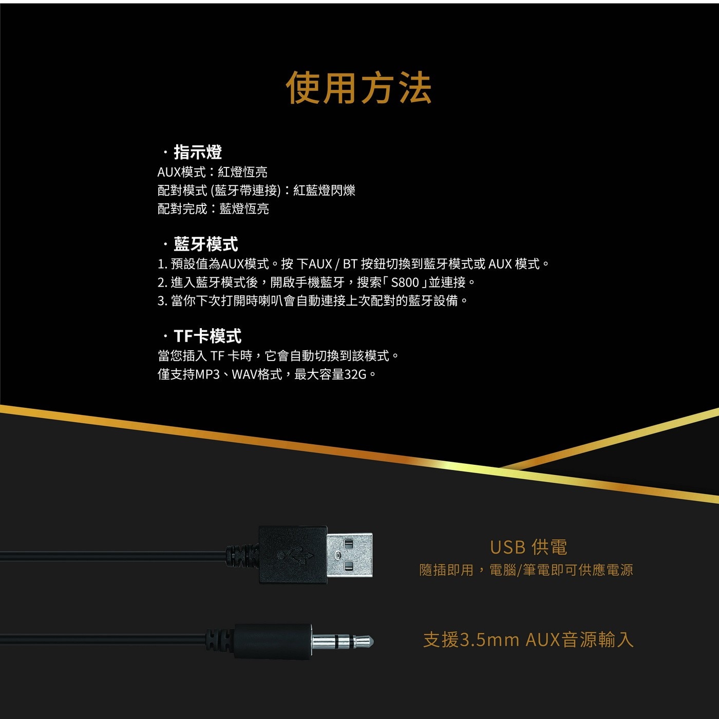 Soodatek 2.1聲道重低音多媒體藍牙喇叭，2.1聲道打造家庭小劇院，音質渾厚、磅礡環繞音效，3.5mm/藍牙5.0輕鬆連接，隨心撥放，簡易控制面板，依個人喜好調整。