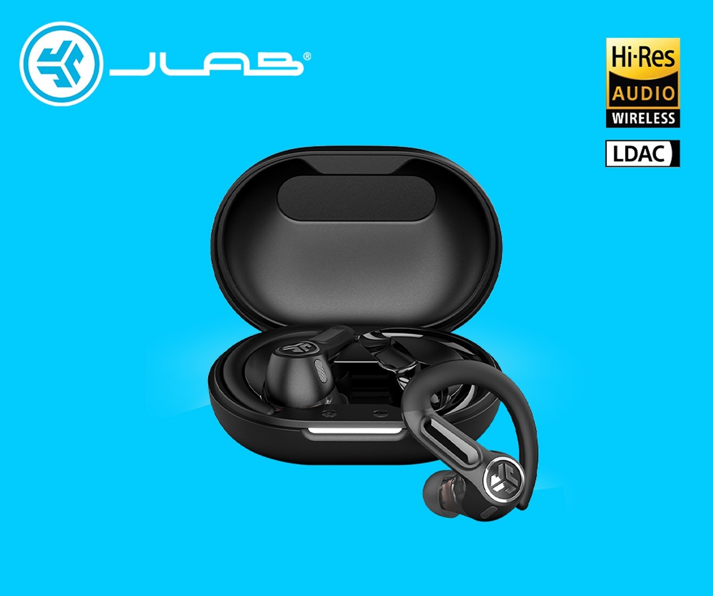 JLab Epic Sport ANC 3 運動降噪真無線藍牙耳機,Hi-Res Audio Wireless,LDAC