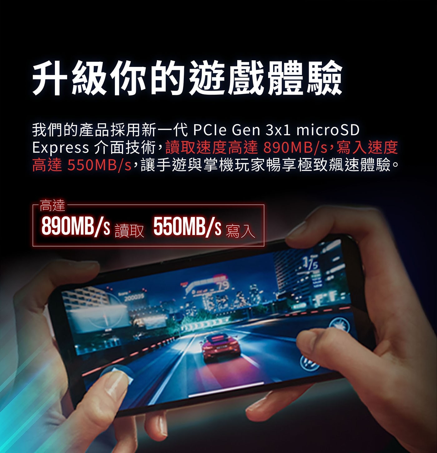 PNY microSD™ Express 128G U3 V30 A1記憶卡