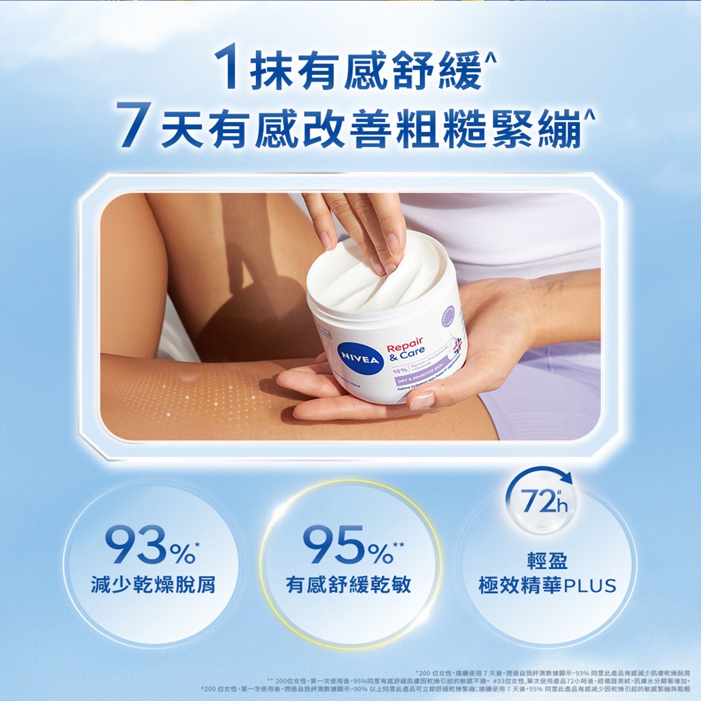 1抹有感舒緩^7天有感改善粗糙緊繃、