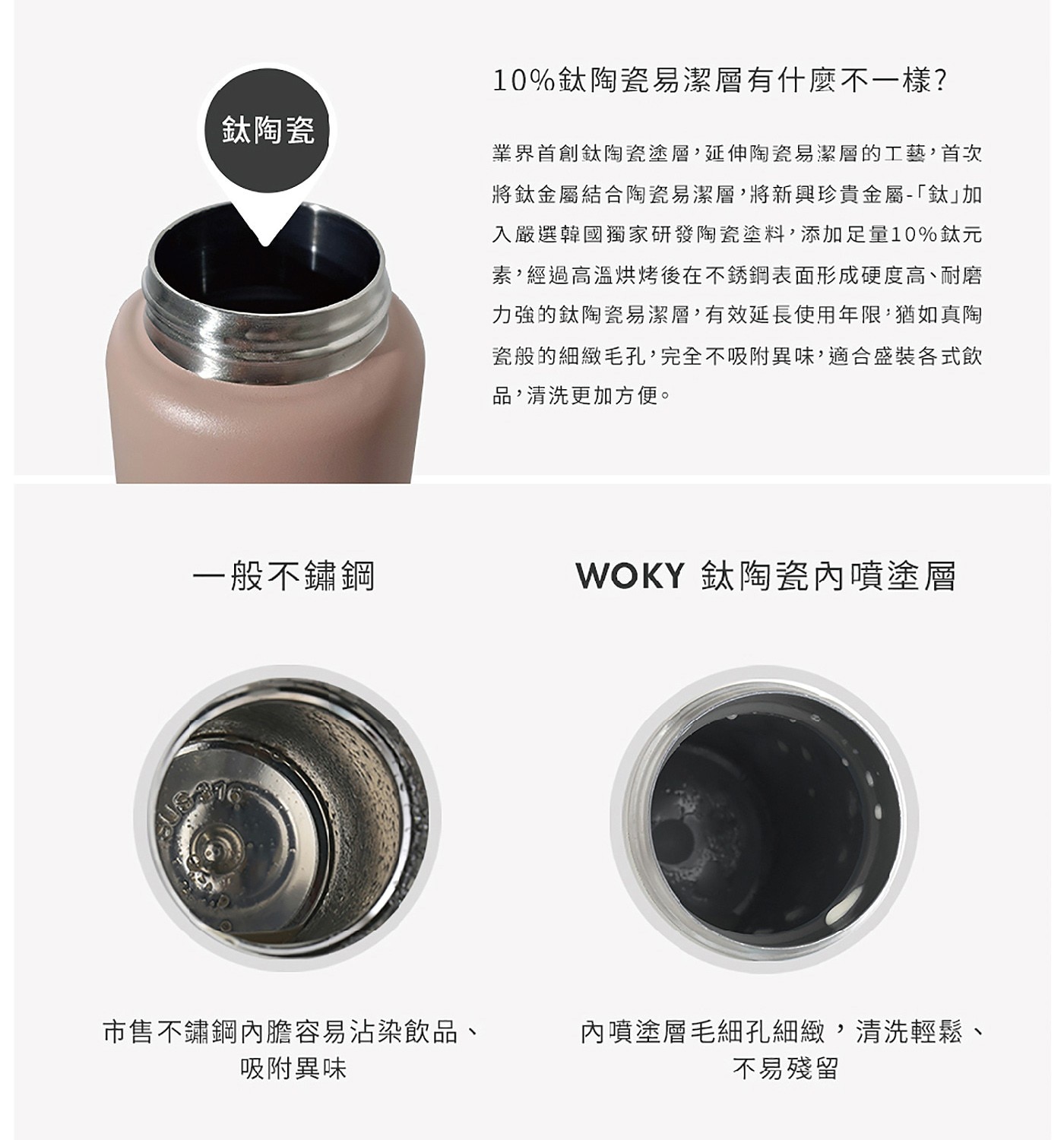 10%鈦陶瓷易潔層有什麼不一樣?