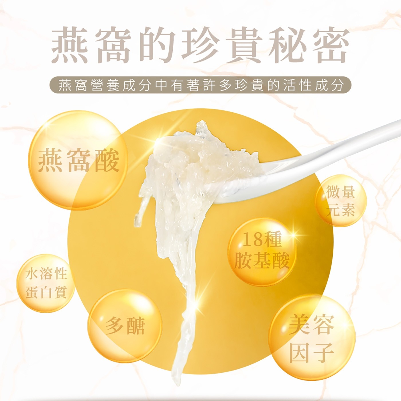 余仁生洞燕窩禮盒組 150公克 X 2瓶 (含瓷湯匙) 每瓶含有100g固形燕窩