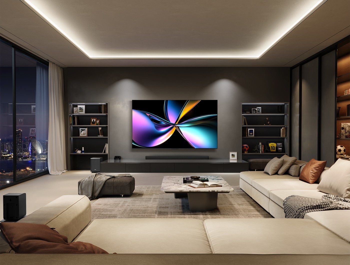Hisense 65吋 ULED MiniLED 4K 聲控連網量子點顯示器 + 太陽能遙控器 65U7Q 世俱杯足球賽全球官方合作夥伴