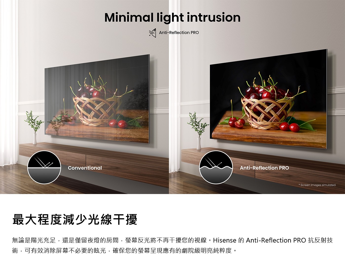 Hisense 65吋 ULED MiniLED 4K 聲控連網量子點顯示器 + 太陽能遙控器 65U7Q 165Hz 原生超高刷新率、HSR 288先進疾速倍頻刷新率