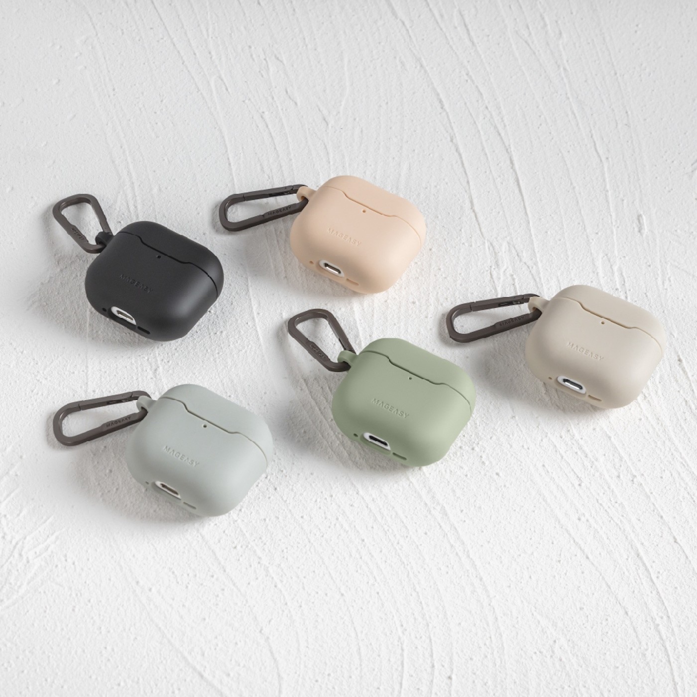 MAGEASY Skin 耳機保護殼  AirPods 4 - 4. 安全倒扣設計，上蓋不脫落