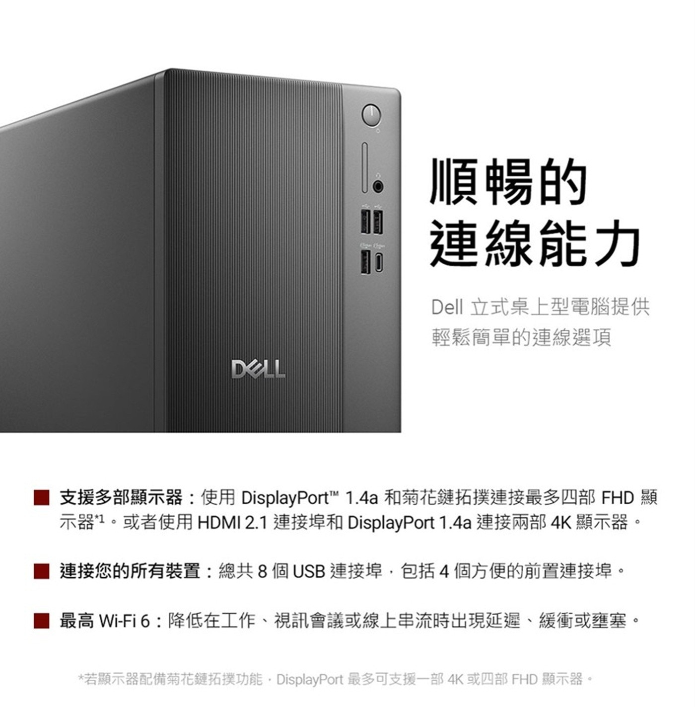 DELL 戴爾 ECT1250 桌上型電腦 ECT1250-P1508BTW 512GB M.2 PCIe NVMe Solid State Drive