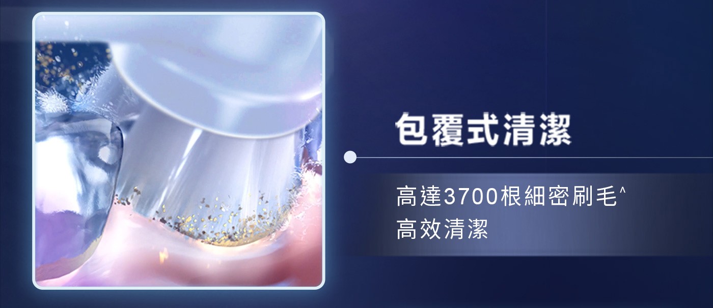 io微震清潔刷頭360度深入清潔角 16度交文毛