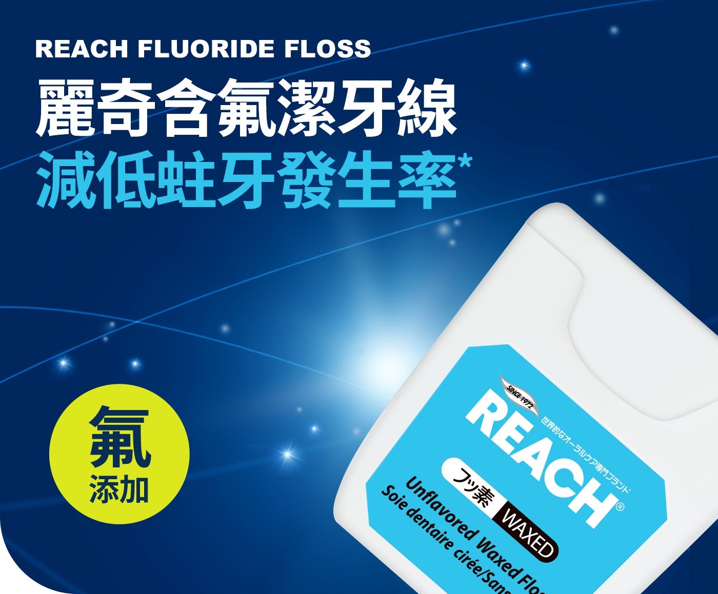 麗奇含氟潔牙線組 50公尺 X 5入 降低齒縫蛀牙發生率