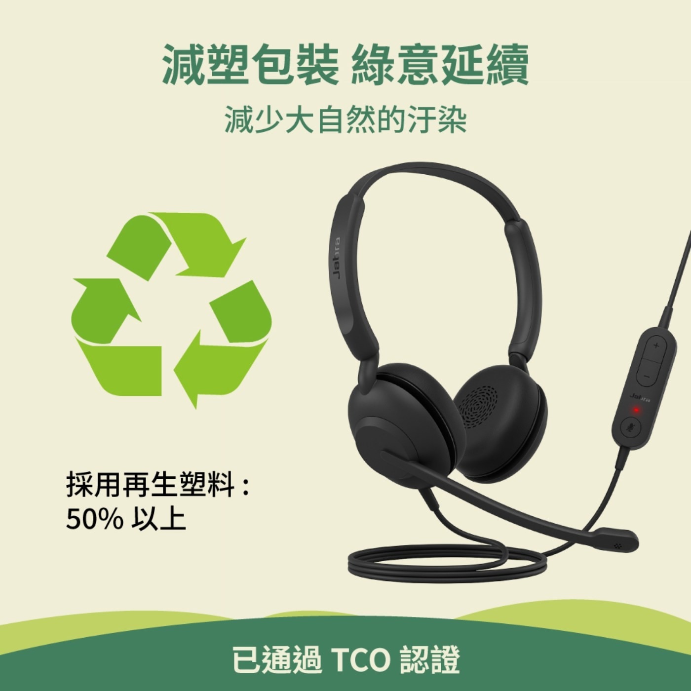 Jabra Evolve 10 頭戴式 USB 有線耳機麥克風 32入組輕鬆管理通話的來電控制裝置