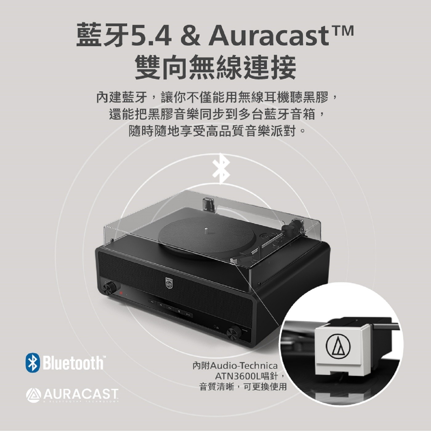 藍牙5.4&Auracast™M，雙向無線連接