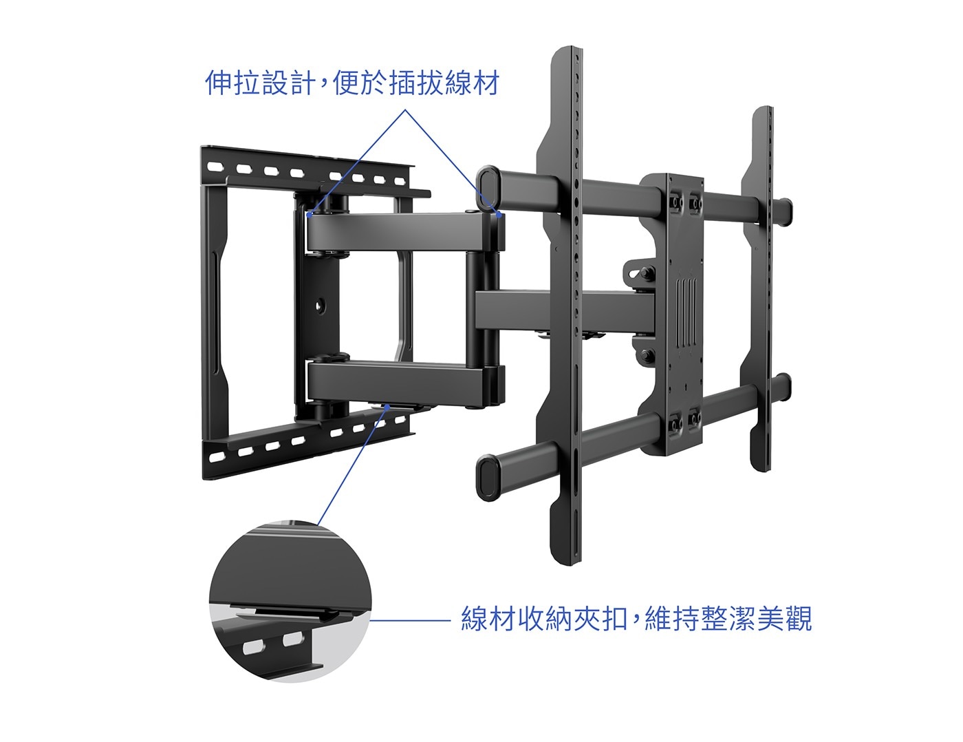Looploop H100多角度調整電視架 通過3倍荷重檢驗