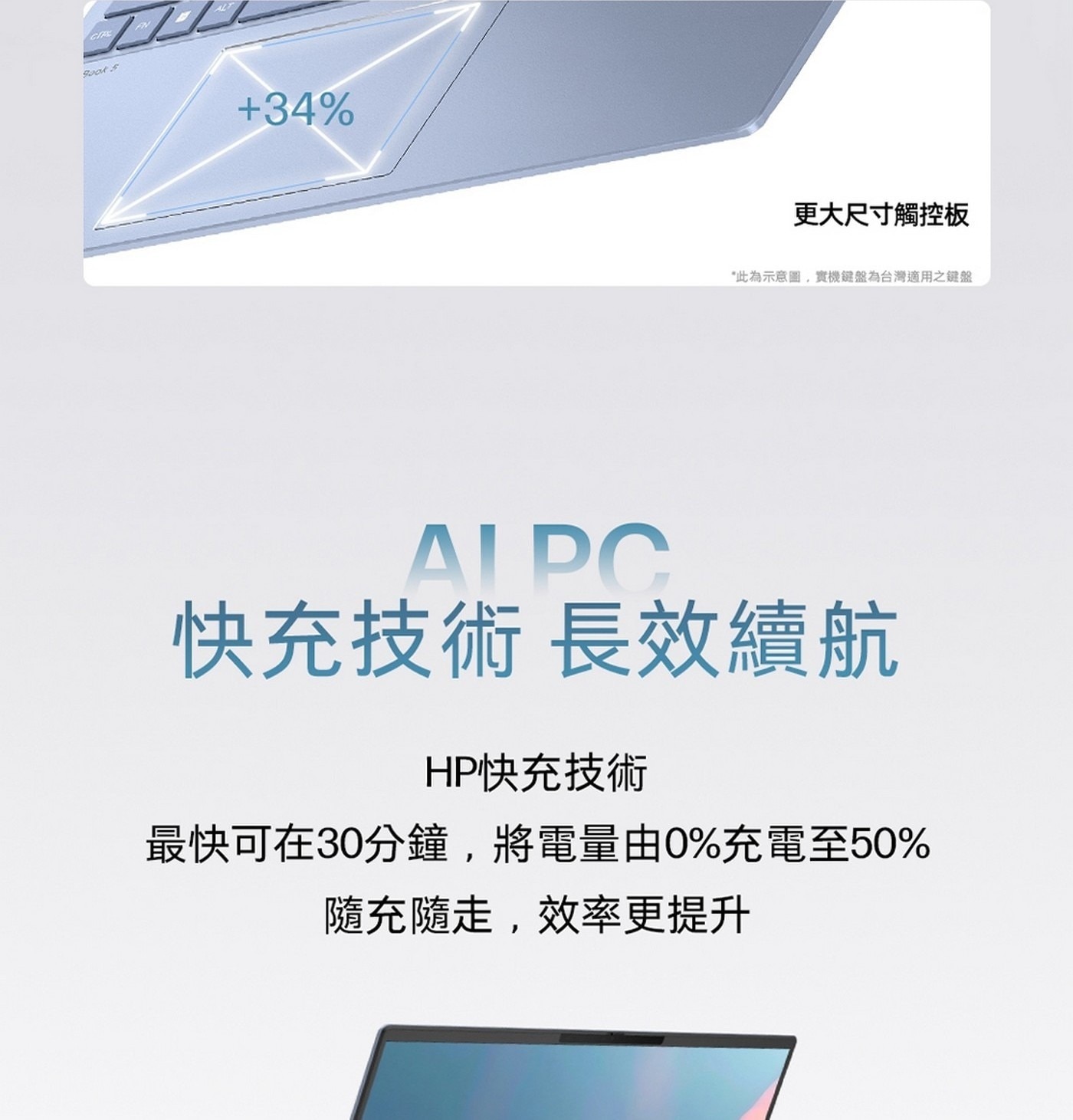 HP OmniBook 5 16吋AI觸控筆記型電腦AI PC