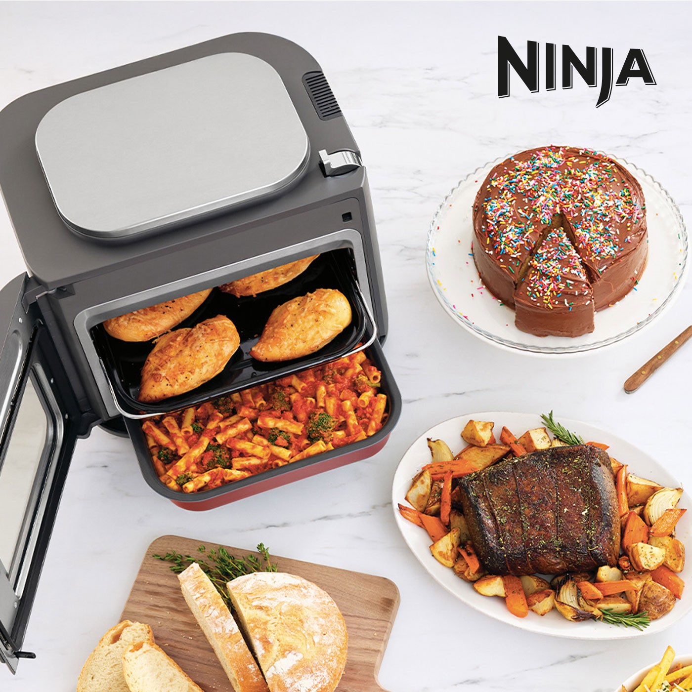 NINJA COMBI MICROWAVE OVEN氣炸蒸烤箱SPF700TW