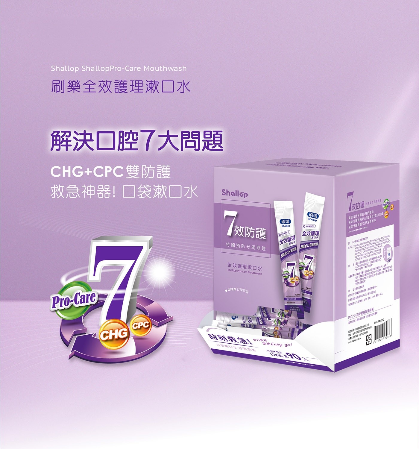 解決口腔7大問題CHG+CPC雙防護救急神器!口袋漱口水