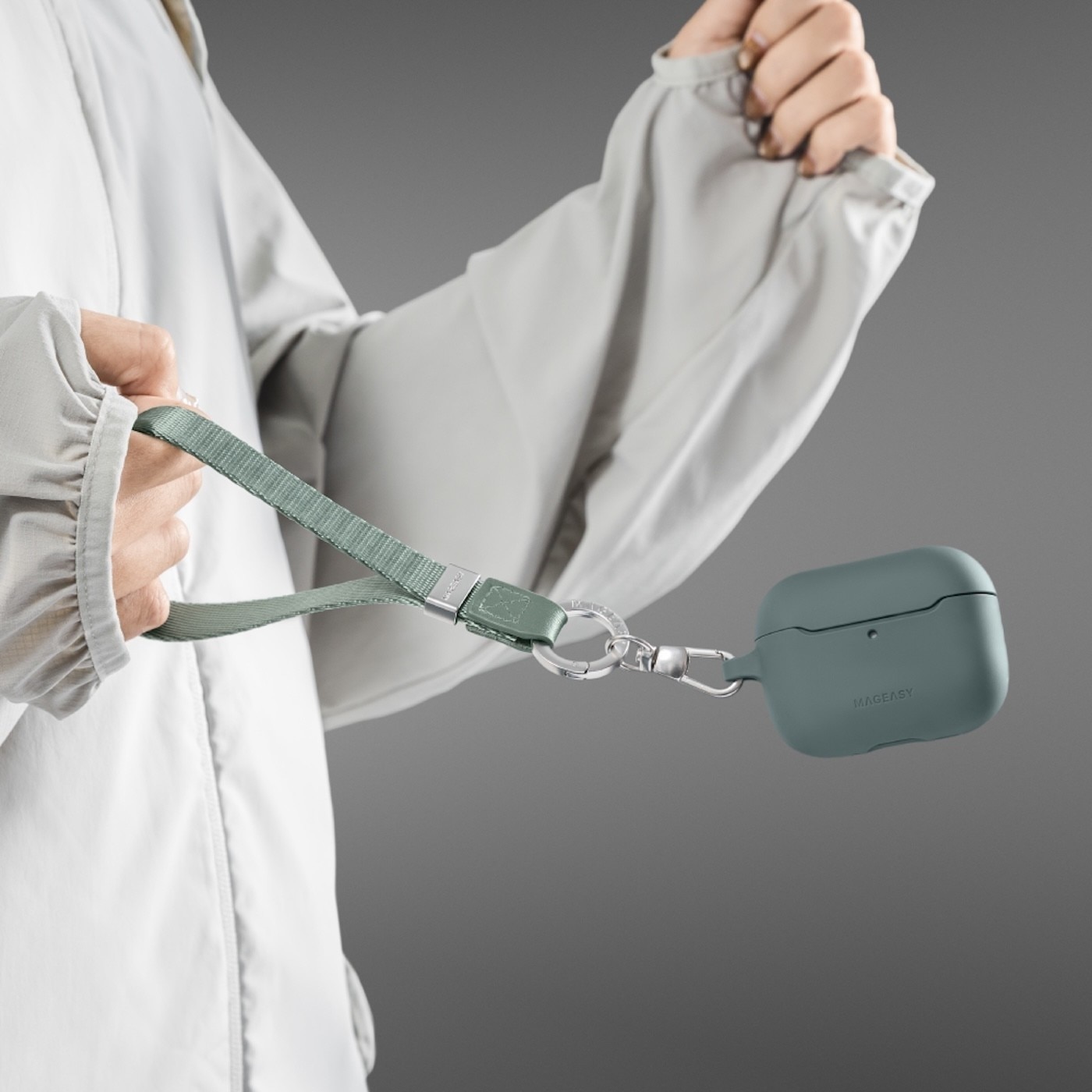 MAGEASYSkin耳機保護殼AirPodsPro3綠色