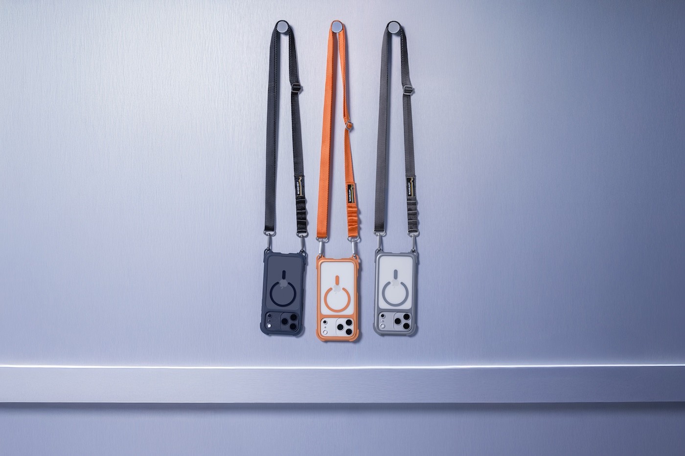 MAGEASY Odyssey Strap M 超軍規防摔掛繩手機殼 iPhone 17 系列 + 鏡頭保護貼Lenz 鈦合金 + Vetro 9H 鋼化玻璃保護膜