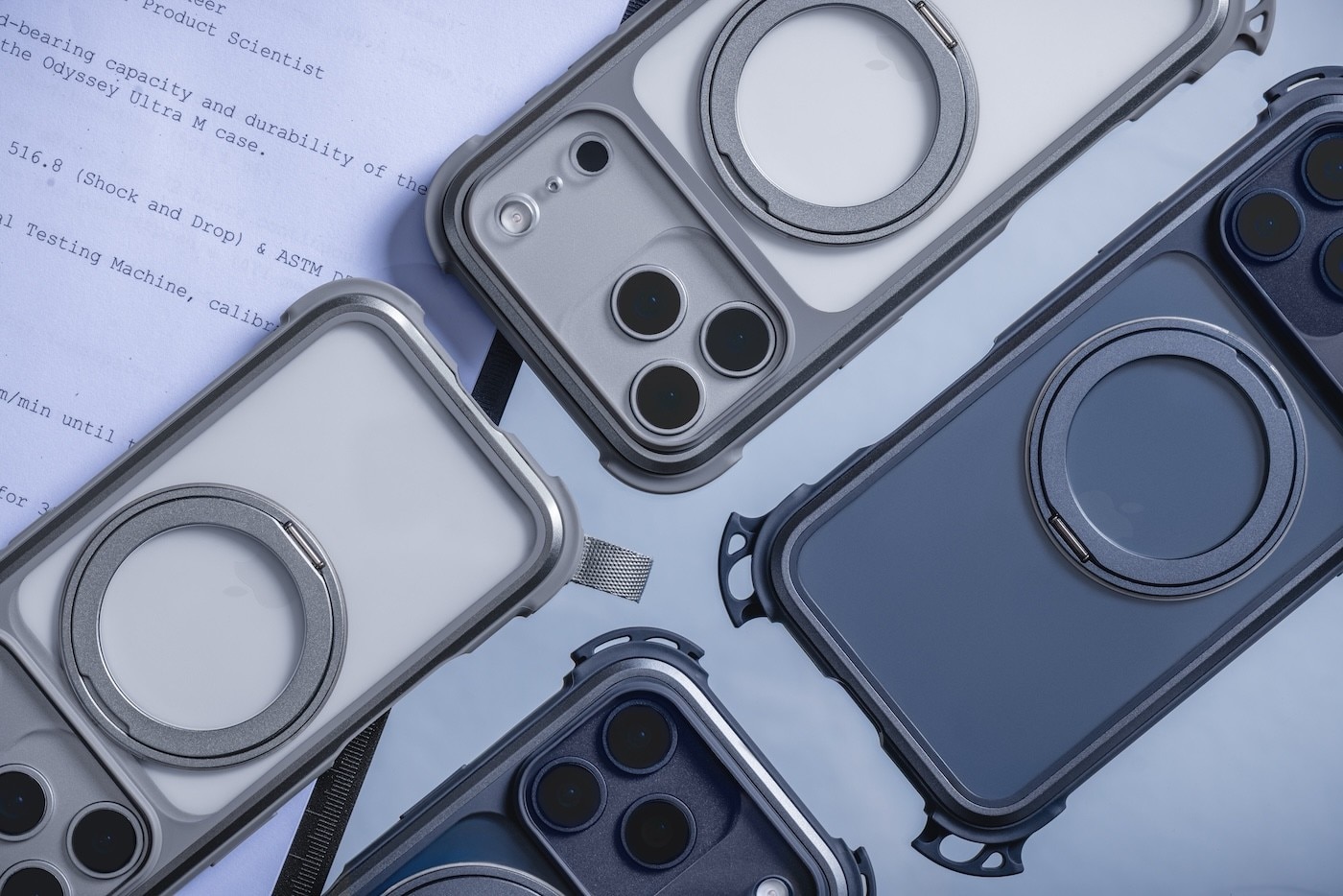 MAGEASY Odyssey Ultra M 終極防摔磁吸支架掛繩手機殼 iPhone 17 系列+ 鏡頭保護貼Lenz 鈦合金+ Vetro 9H 鋼化玻璃保護膜