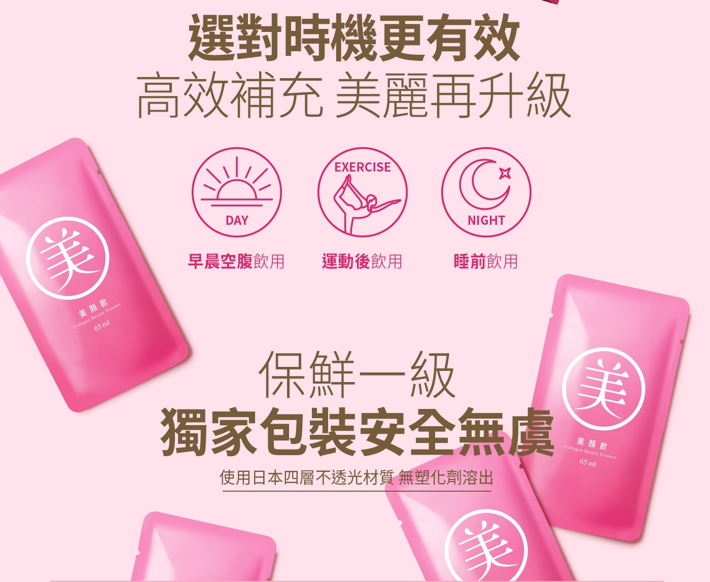 1111 美 美顏飲 Collagen Beauty Essence 65 ml 選對時機更有效