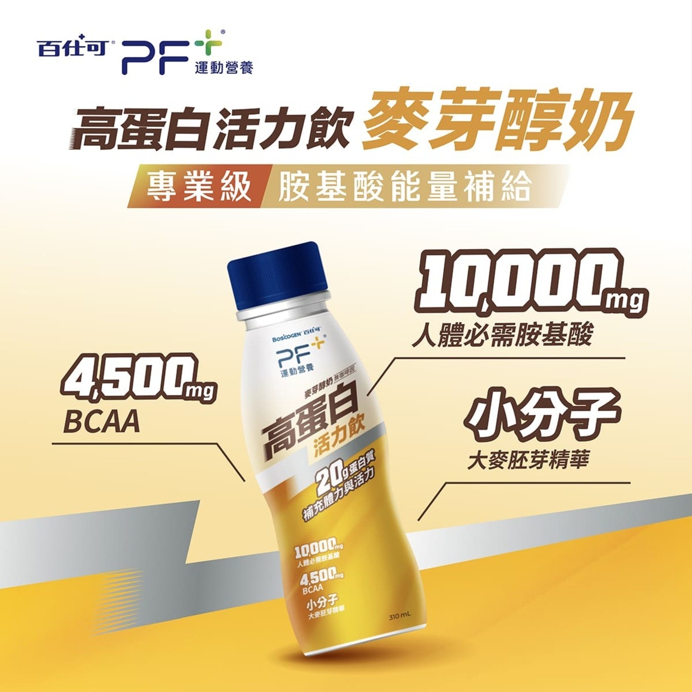 高蛋白活力飲麥芽醇奶運動營養專業級胺基酸能量補給