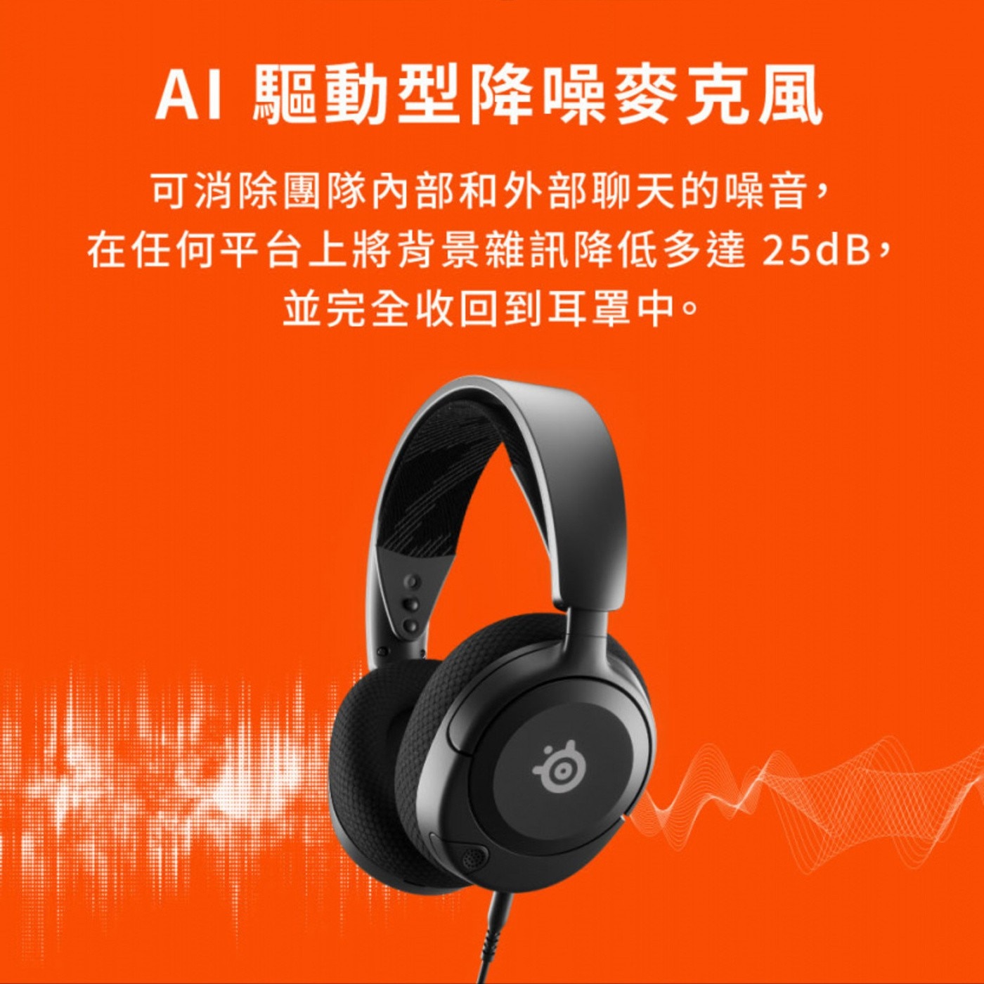 SteelSeries賽睿ArctisNova1有線電競耳機麥克風頭戴式/有線/雙向降噪麥克風