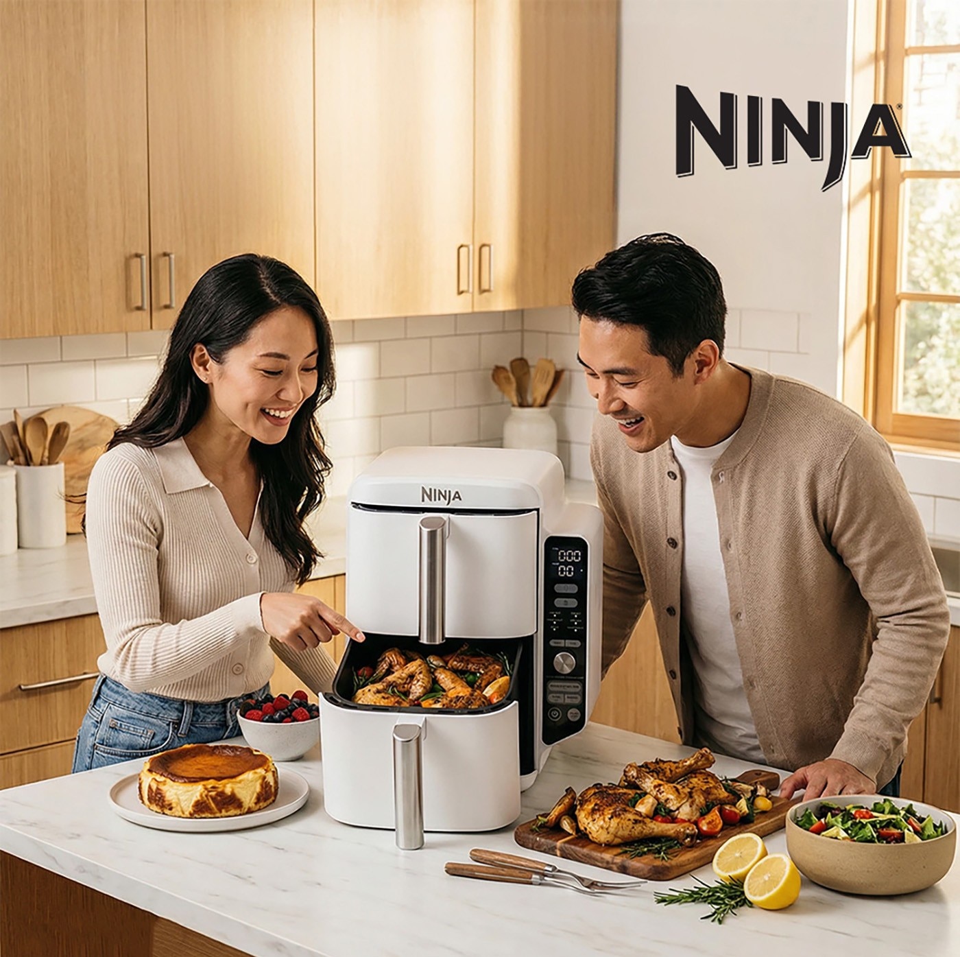 Ninja 雙層氣炸鍋 SL201TWWH