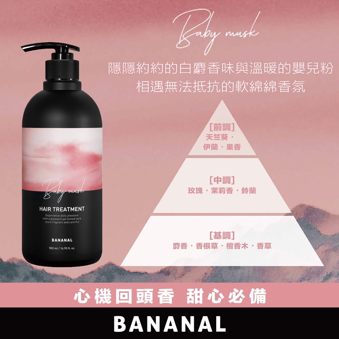 隱隱約約的白麝香味與溫暖的嬰兒粉 相遇無法抵抗的軟綿綿香氛