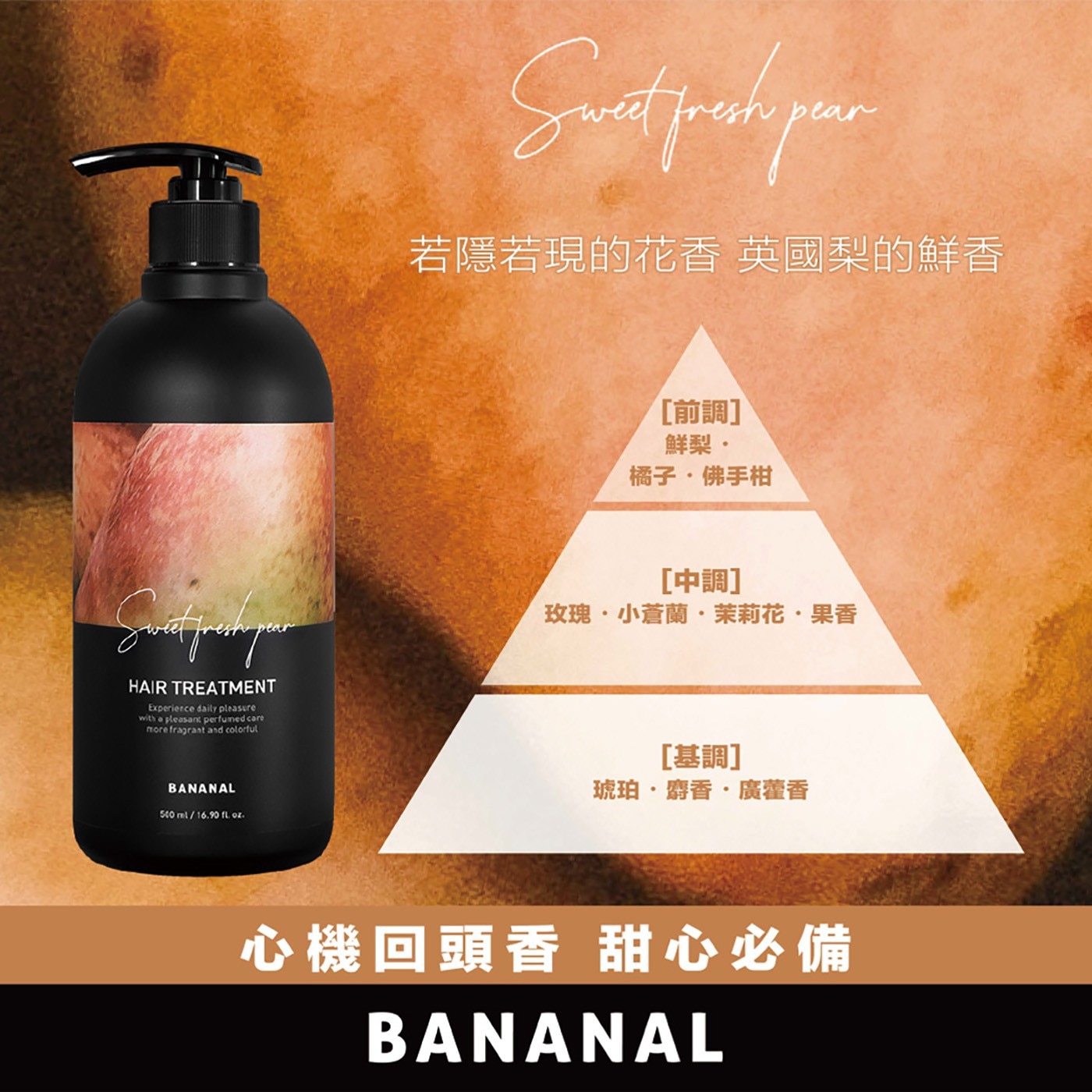 若隱若現的花香 英國梨的鮮香心機回頭香 甜心必備 BANANAL