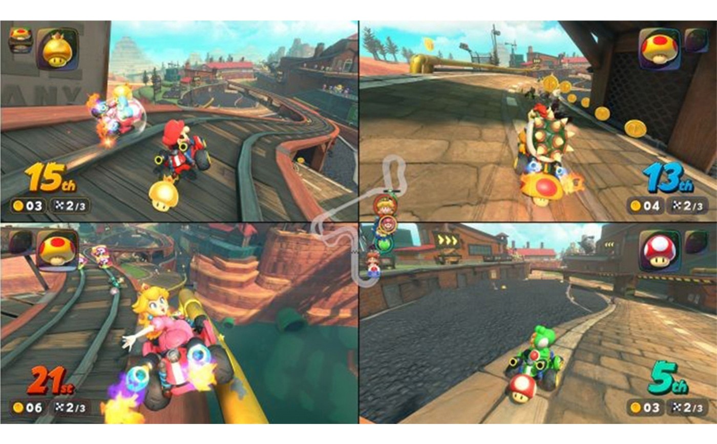 Nintendo Switch 2 瑪利歐賽車世界 + microSD Express 256GB 記憶卡+ 9H保護貼主機組合螢幕尺寸與解析度:7.9 吋 LCD 觸控螢幕,解析度為 1920×1080(1080p）,支援 HDR 和最大 120Hz 可變更新率。