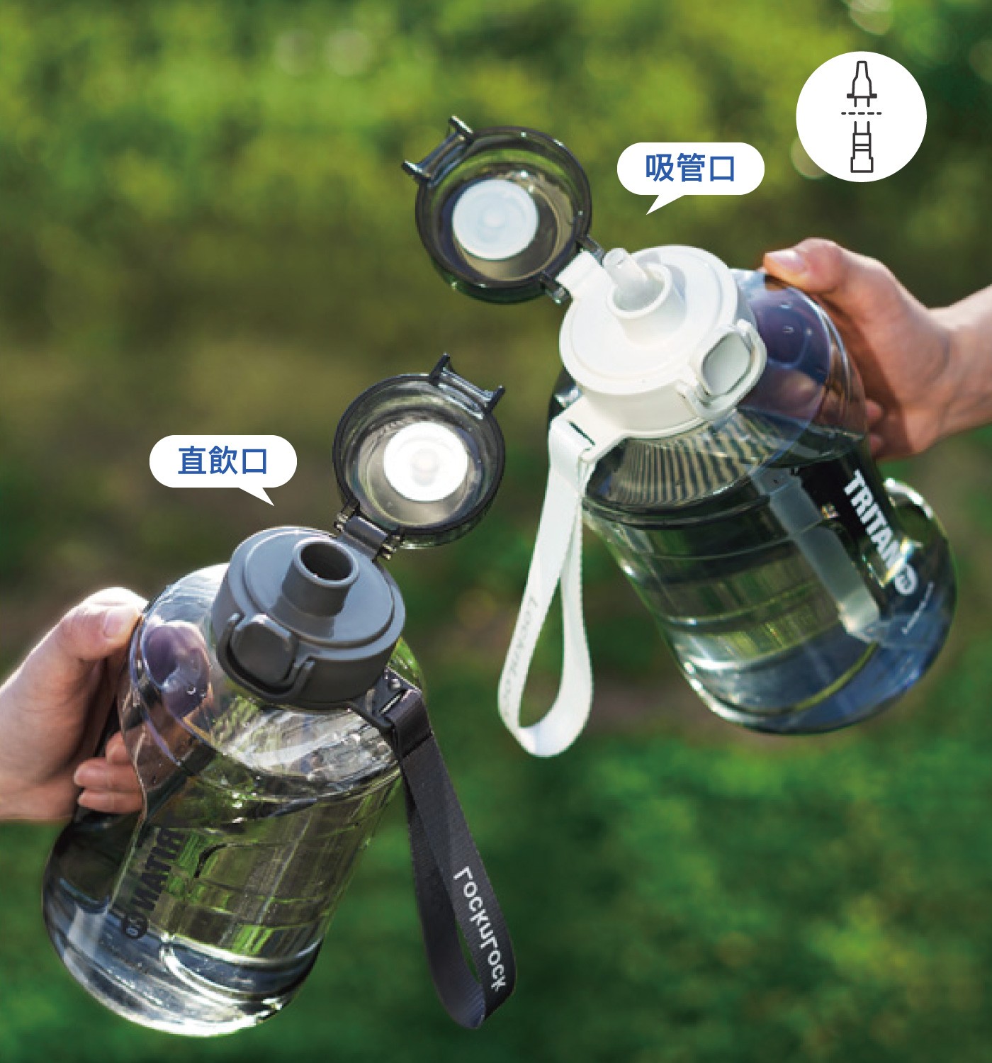 吸管口 直飲口 TRITAN Locknto BLIVE CO госкигоск