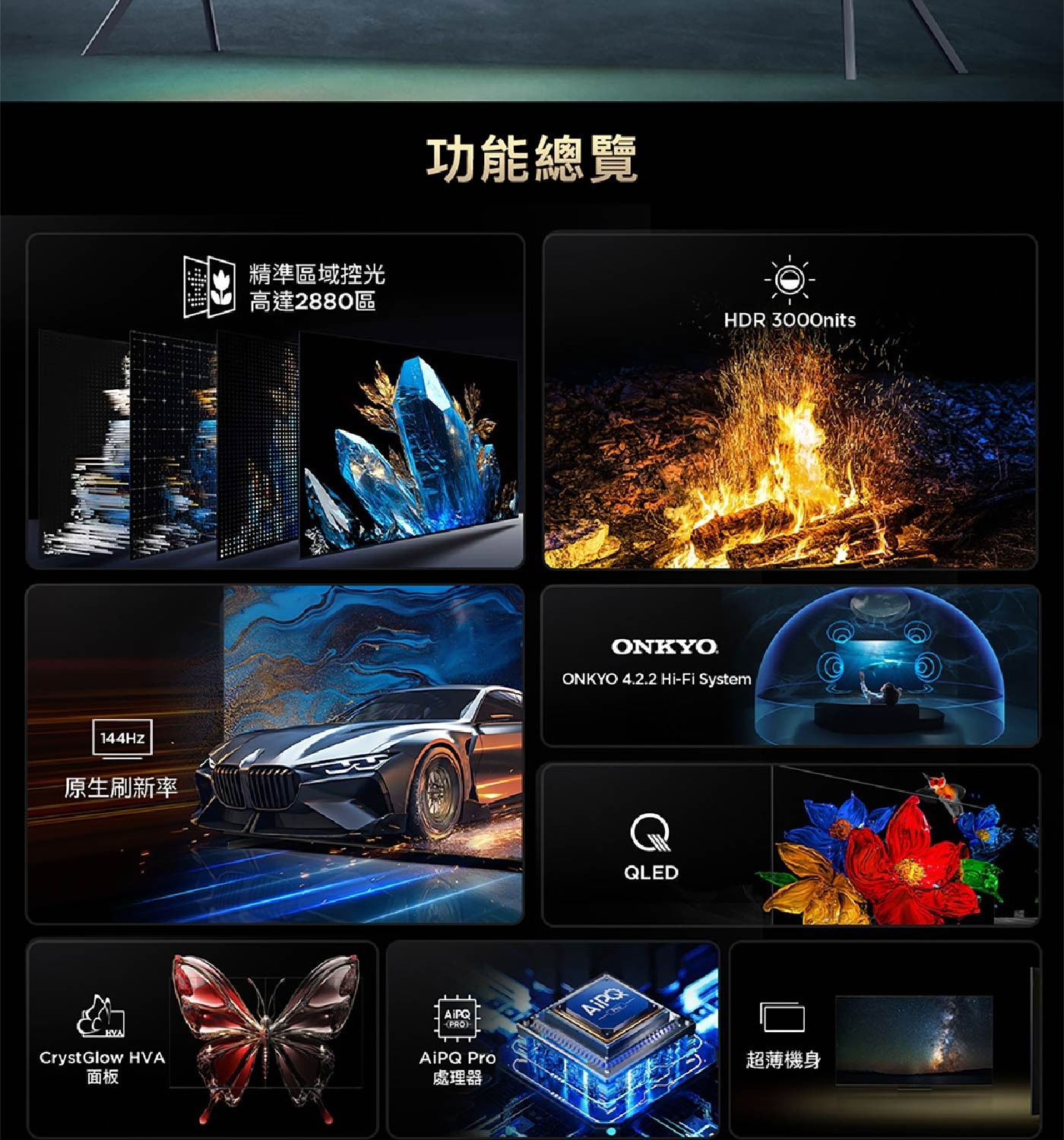 功能總覽 HDR 3000nits