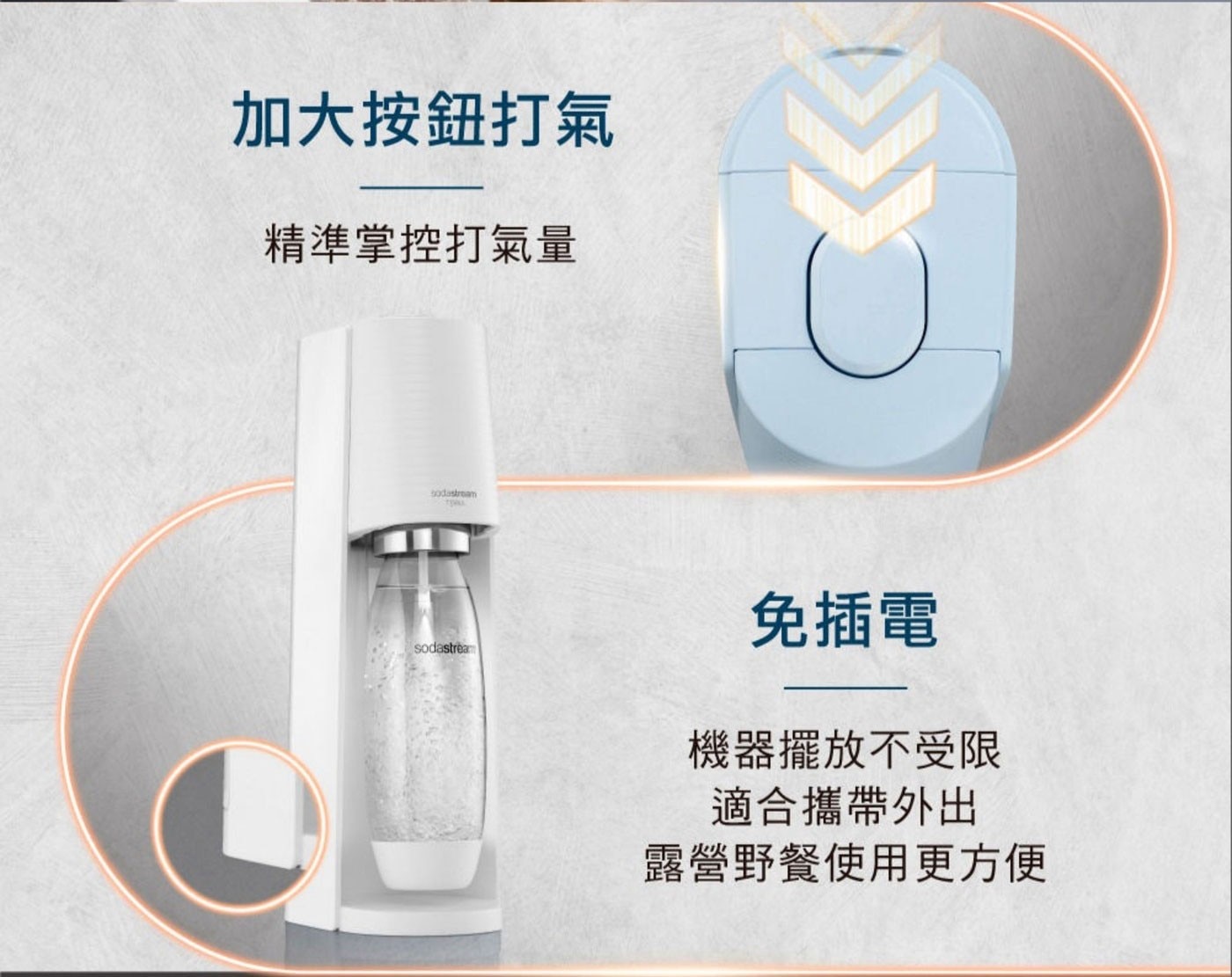 加大按鈕打氣 精準掌控打氣量