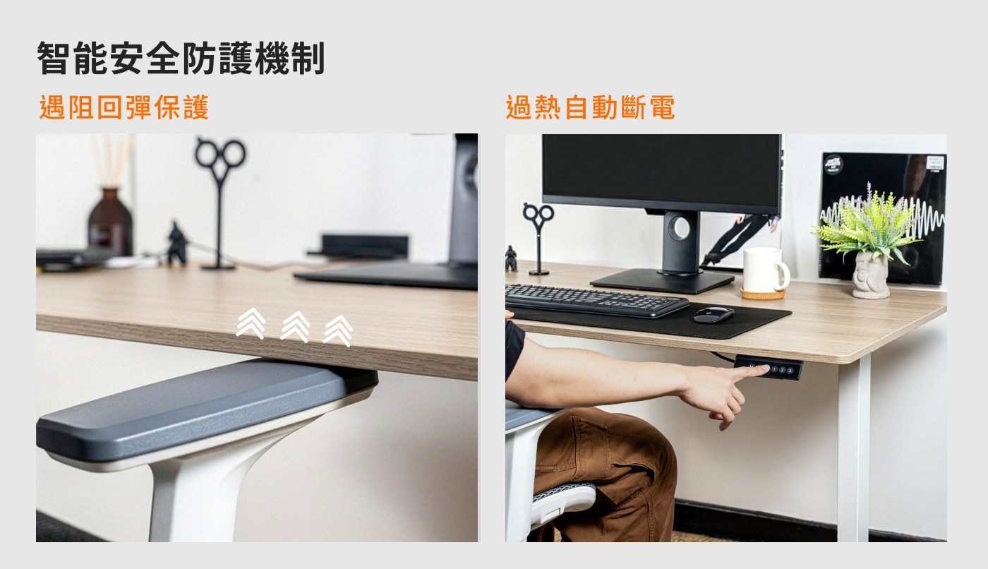 智能安全防護機制 遇阻回彈保護 公公公 過熱自動斷電