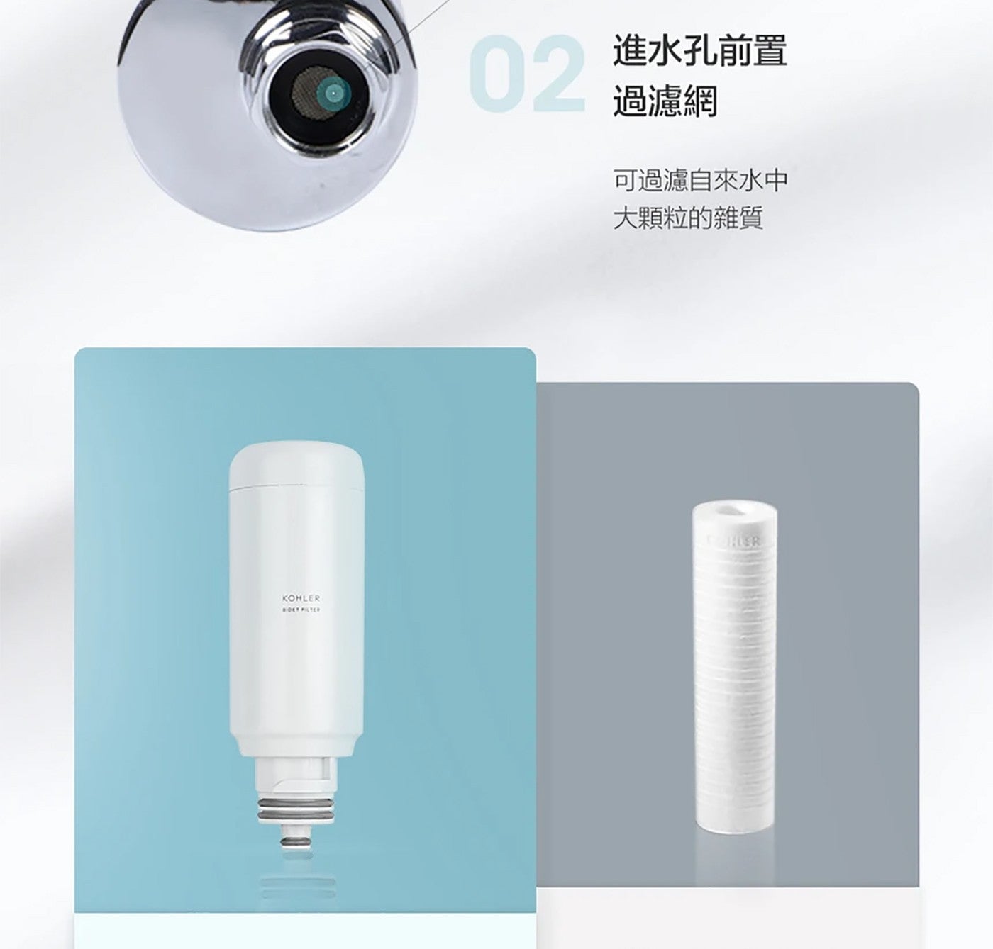 KOHLER BOEY FILTER 進水孔前置 過濾網 可過濾自來水中 大顆粒的雜質 THER