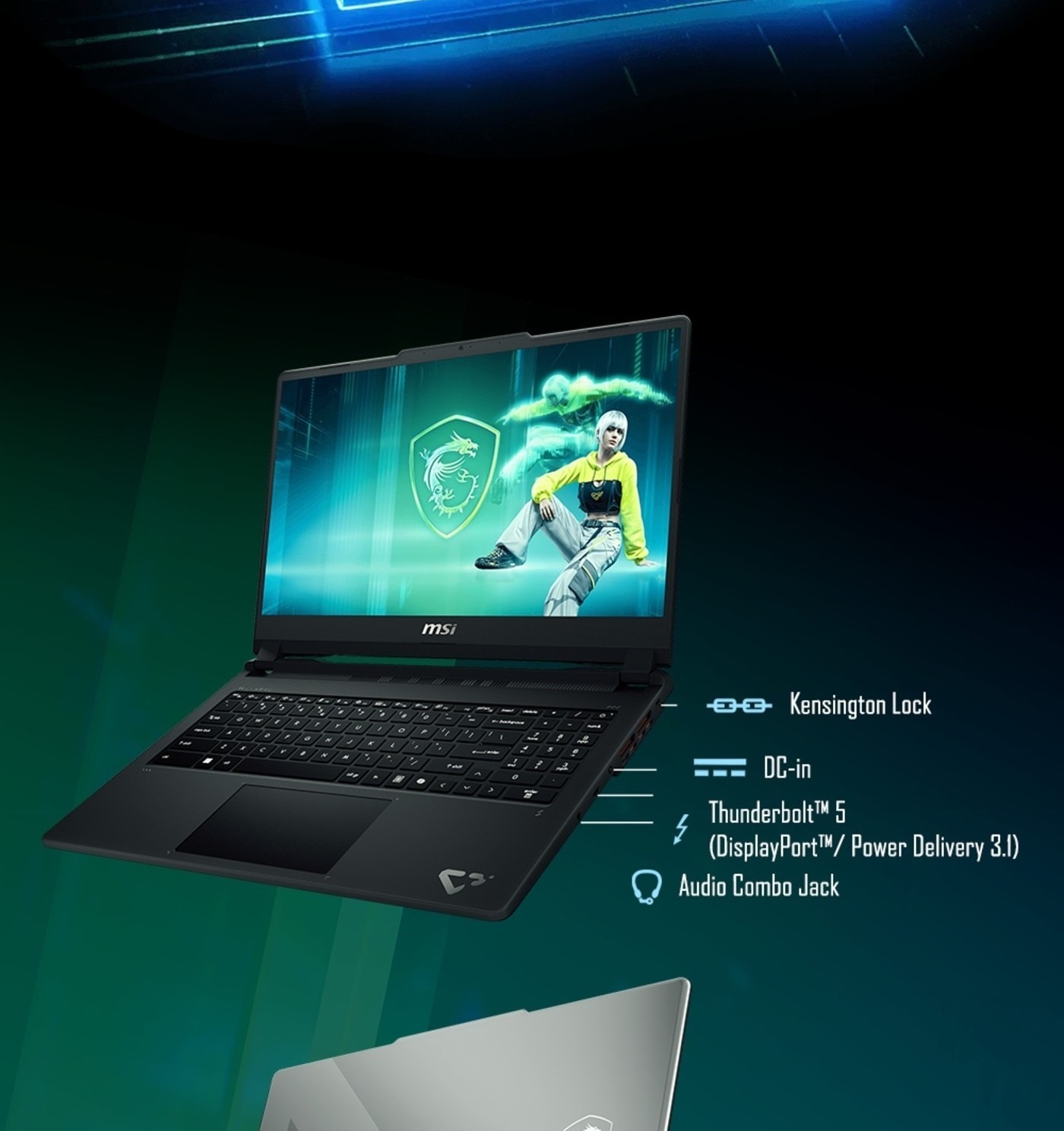 msi Kensington Lock ThunderboltTM Power Delivery Audio Combo Jack