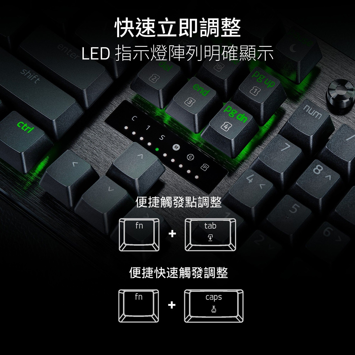 快速立即調整 LED 指示燈陣列明確顯示便捷觸發點調整便捷快速觸發調整